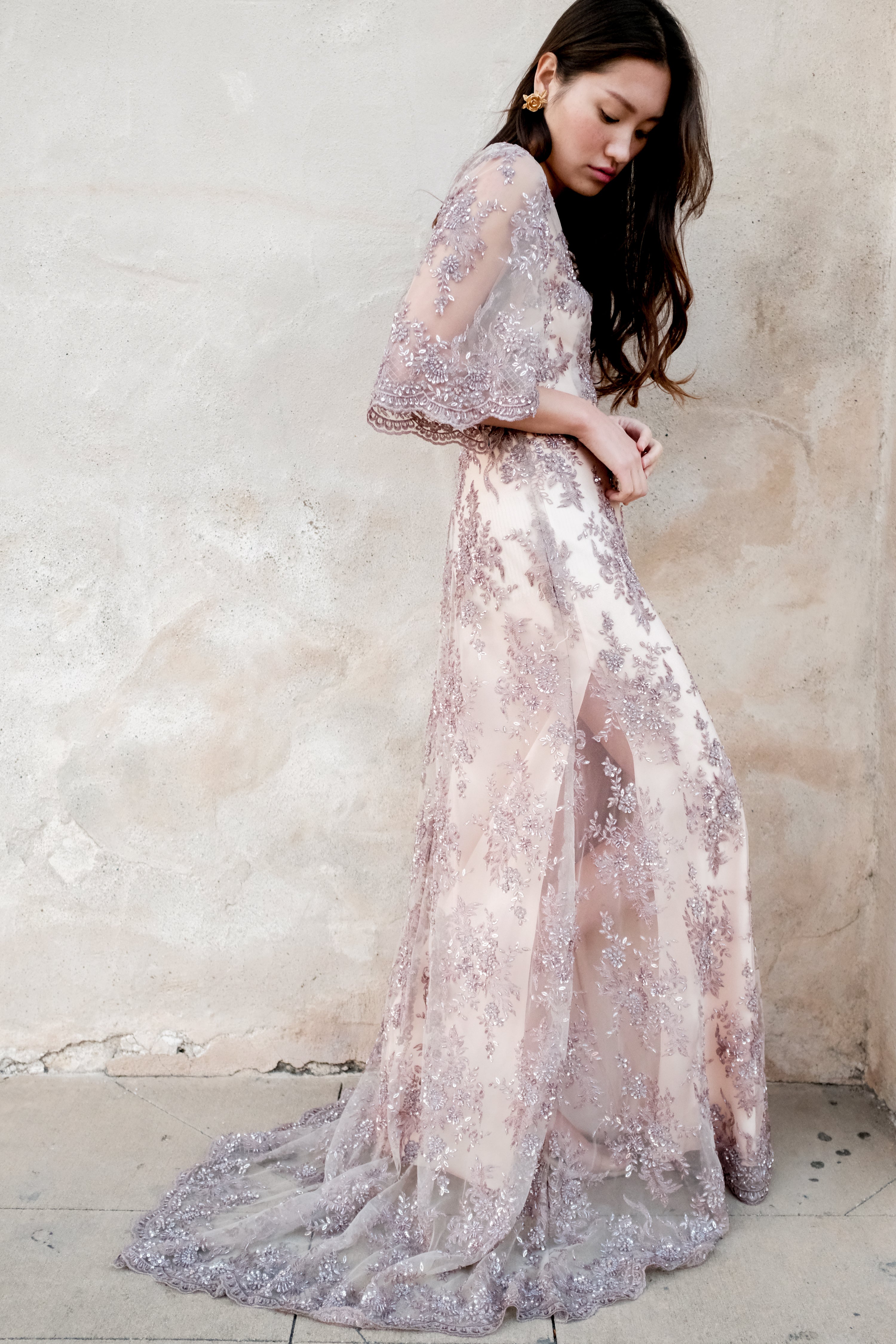 Lavender Beaded Gown EPHEMERL Lavender Beaded Gown EPHEMERL