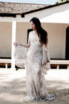 Silver Bell Sleeves Gown