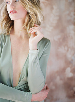 Mint Green Jersey Gown