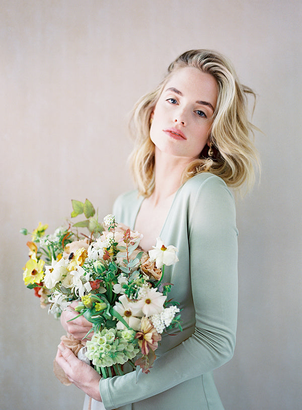 Mint Green Jersey Gown