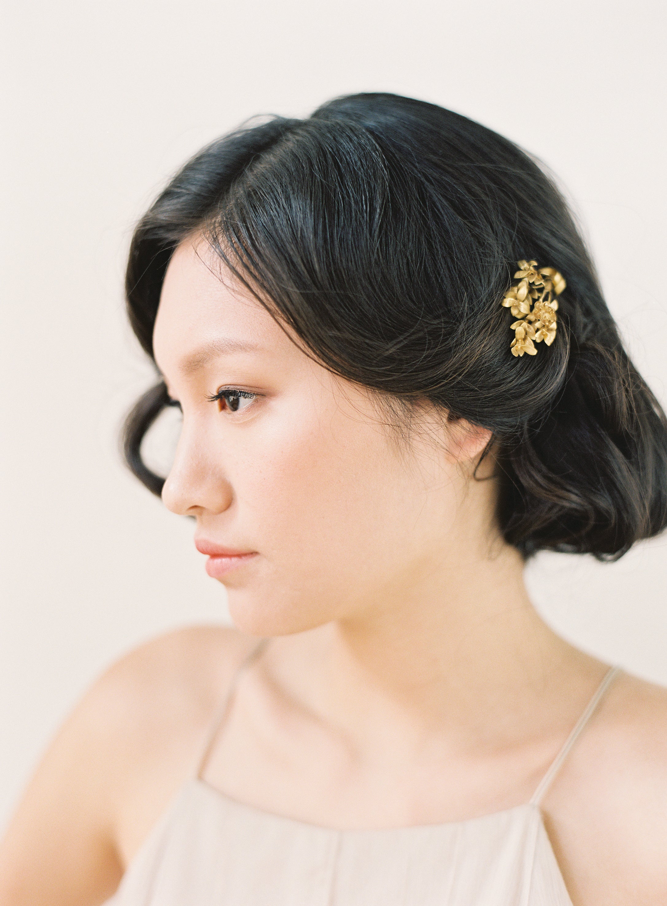 Antique Gold Boutonnière or Hairpin