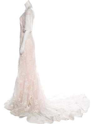 Beaded Lace Gown