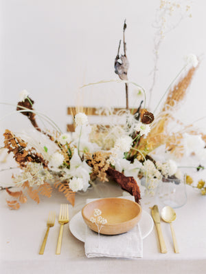 6 Vintage Wooden Salad Bowls