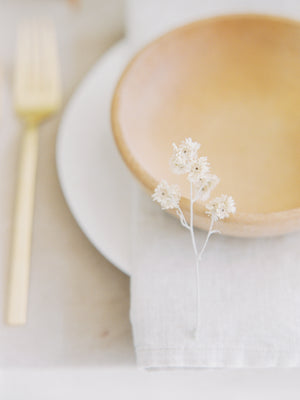 6 Vintage Wooden Salad Bowls