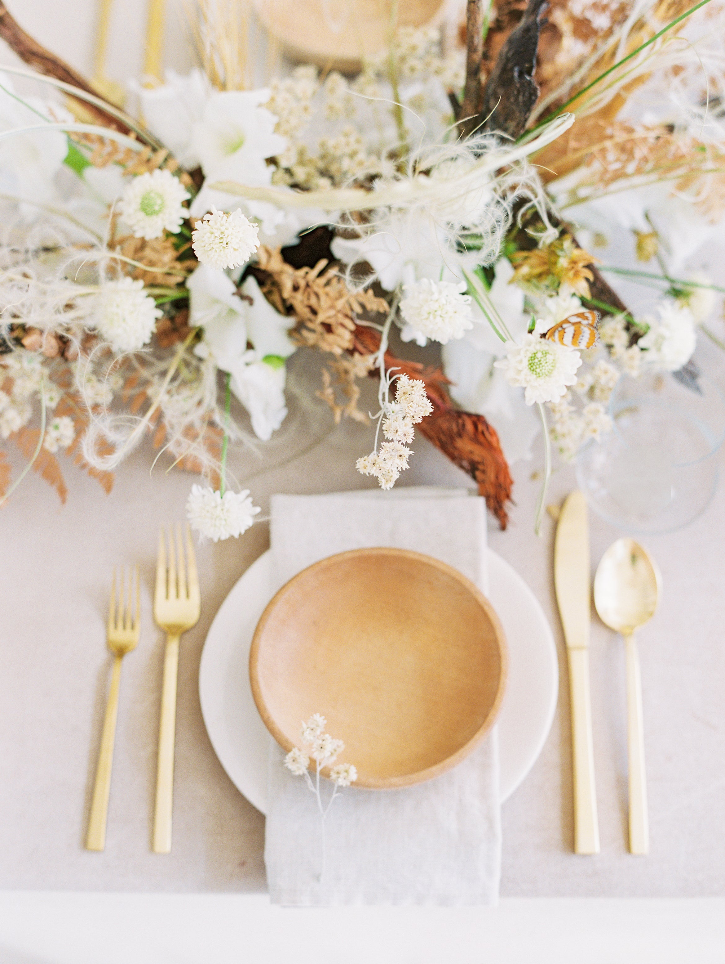 6 Vintage Wooden Salad Bowls