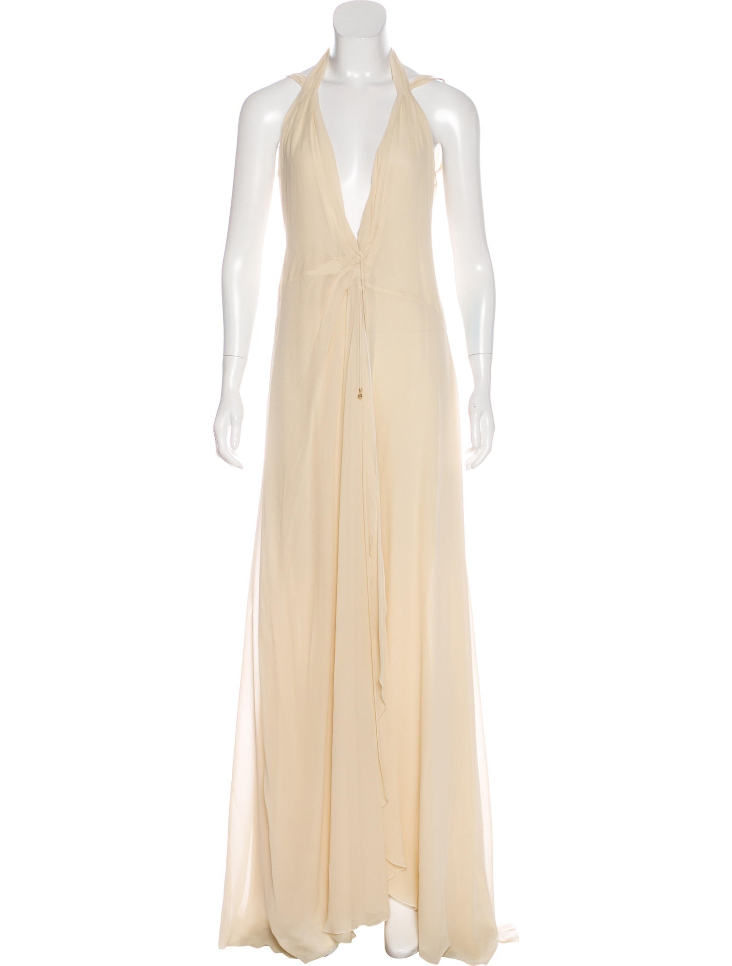 Cream Plunge Gown