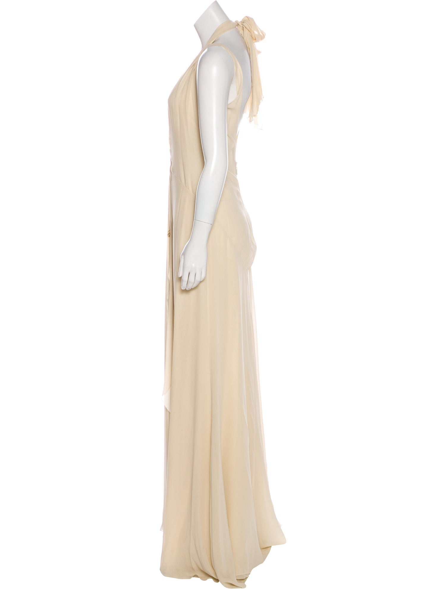 Cream Plunge Gown