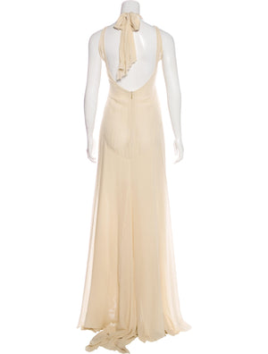 Cream Plunge Gown