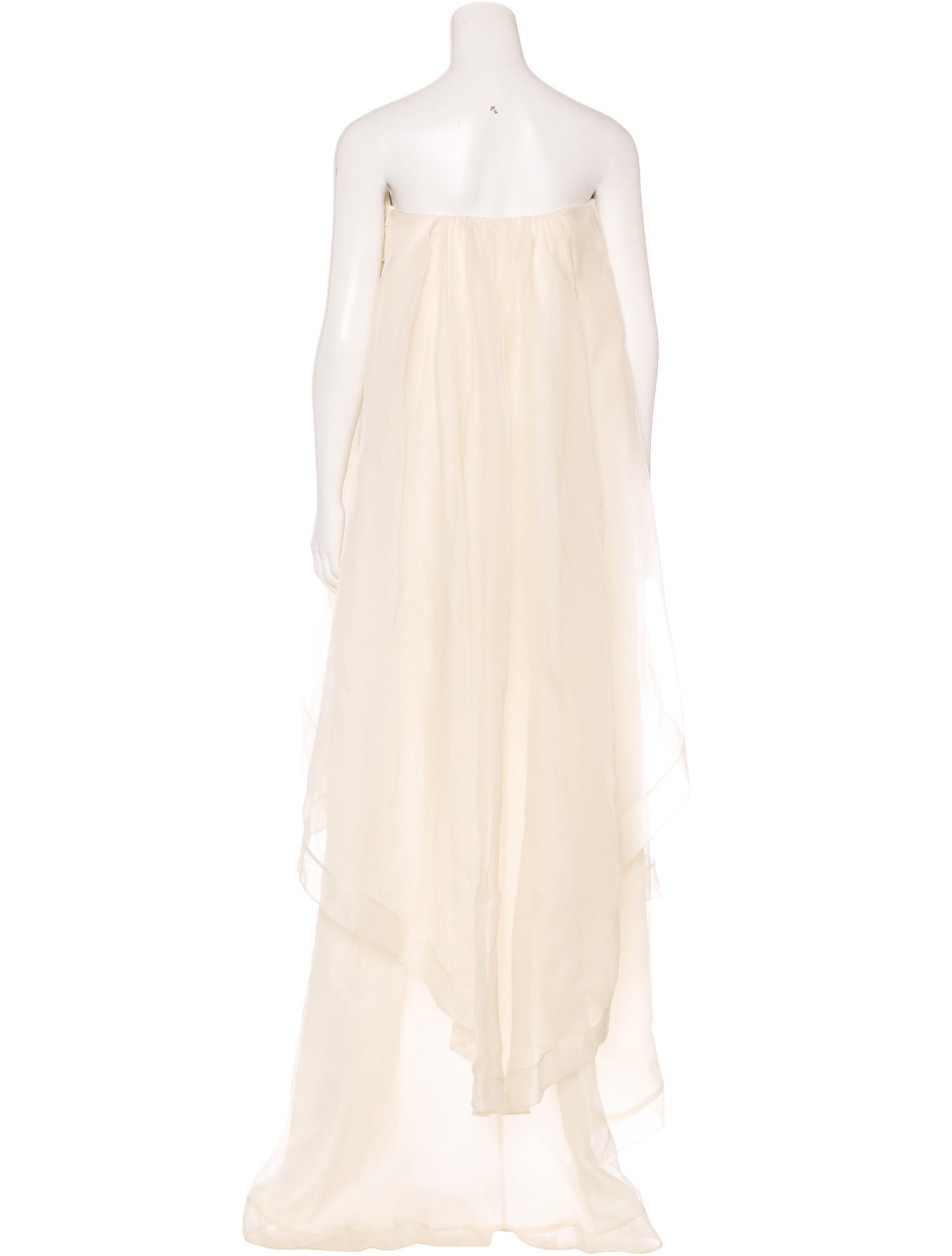 Cream Silk Organza Layered Gown EPHEMERL Cream Silk Organza Layered Gown EPHEMERL