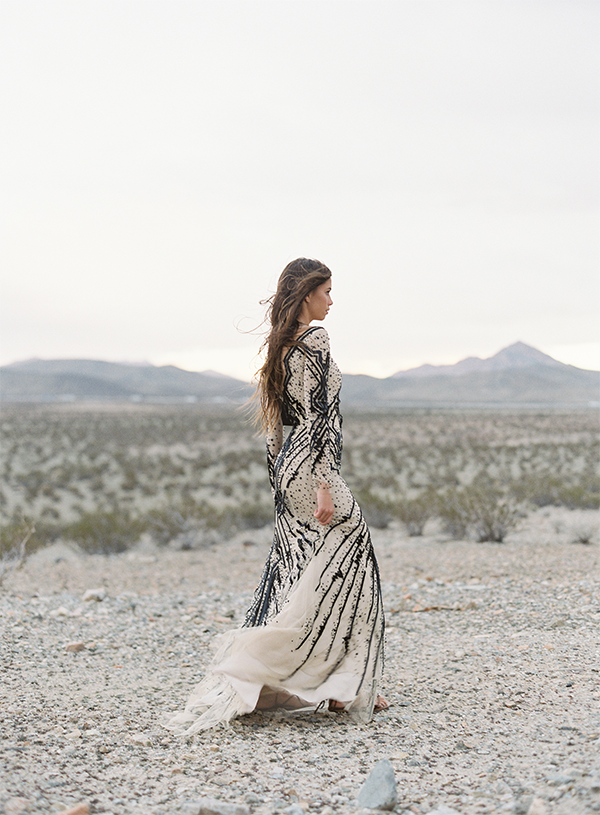 Nude Geometric Gown