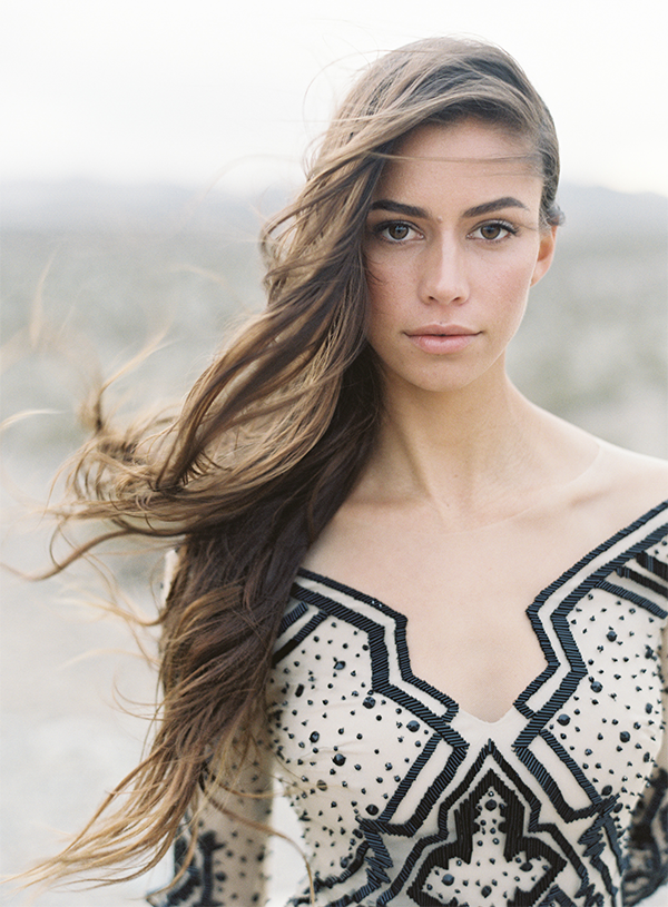 Nude Geometric Gown