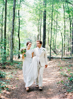 Dove Gray Silk Gown