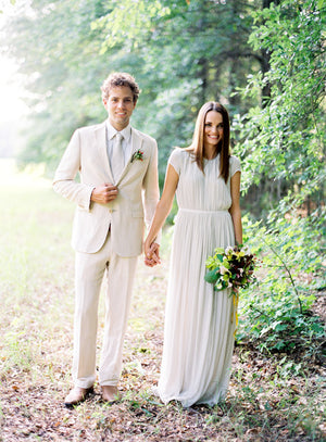 Dove Gray Silk Gown